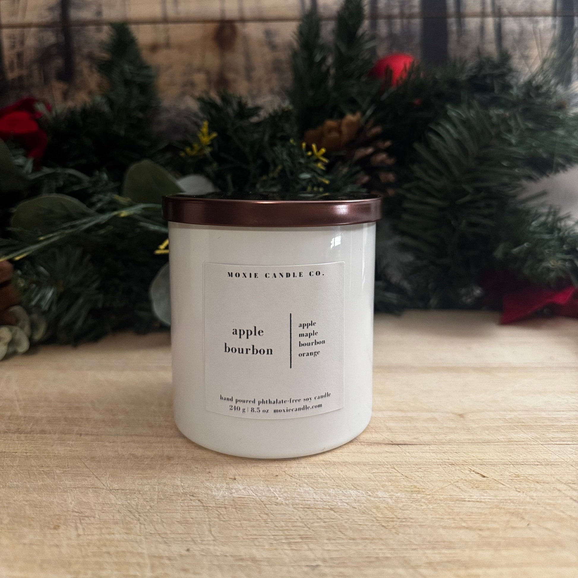 apple bourbon candle